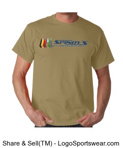 Gildan 100% Cotton Adult T-Shirt (Tan) Design Zoom