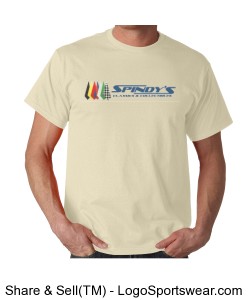 Gildan 100% Cotton Adult T-Shirt (Natural) Design Zoom