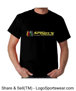 Gildan 100% Cotton Adult T-Shirt (Black) Design Zoom